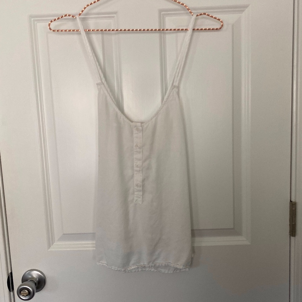 Cloth & Stone cross-back henley tank top